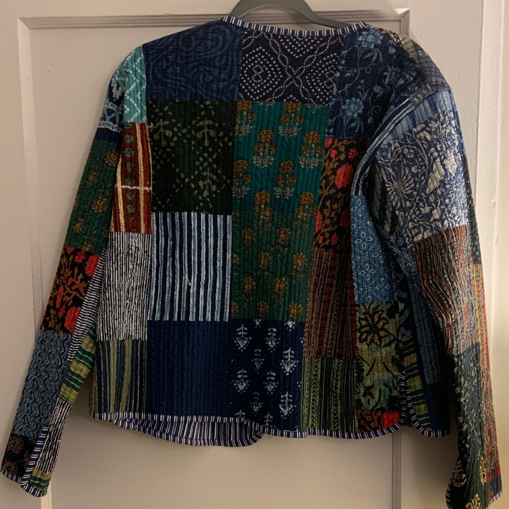 Colorful Patchwork Cardigan - image 4